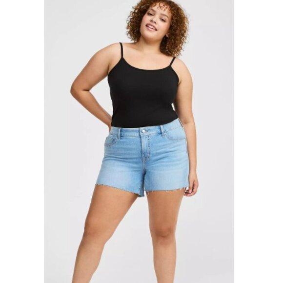 Torrid 5 Inch Perfect Boyfriend Classic Denim Mid-Rise Short - Picture 3 of 8